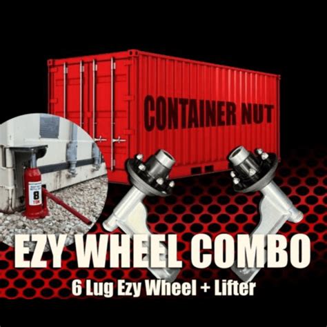 Container Nut Ezy Wheels 6 Lug Ezy Wheels Shipping Container Wheels