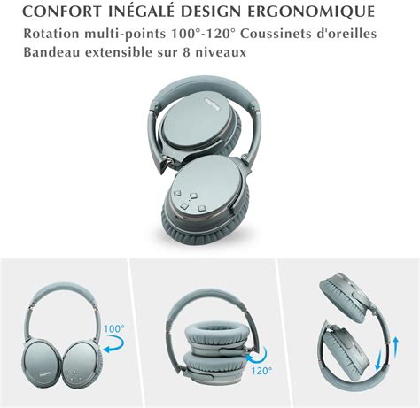 Casque Bluetooth Sans Fil V Srhythm Nc R Duction De Bruit