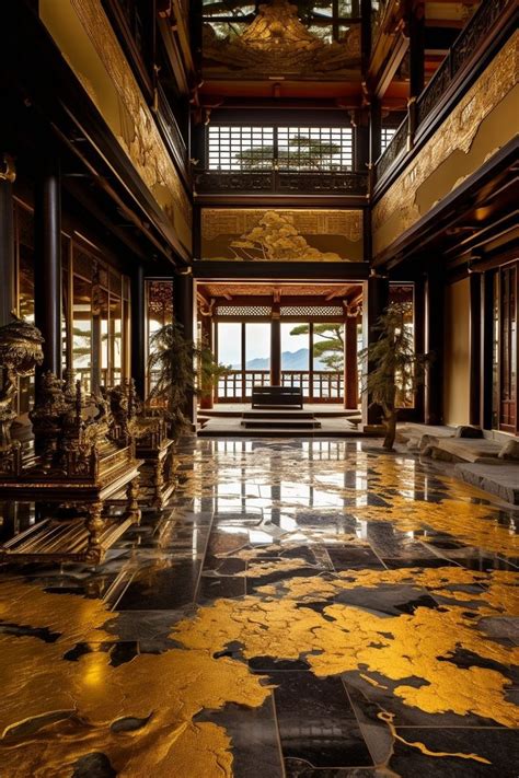 The Interiors Of Kintsugi Style Japanese Castles In 2024 Castles