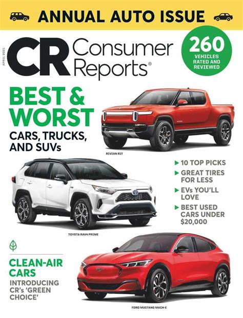 Consumer Reports Magazine Subscription Discount Home Product Reviews