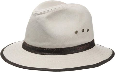 Stetson Sombrero de Algodón AVA Hombre Outback Aventurero con Banda