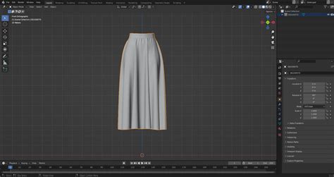 3d Fashionable Long Skirt Design Turbosquid 1927610
