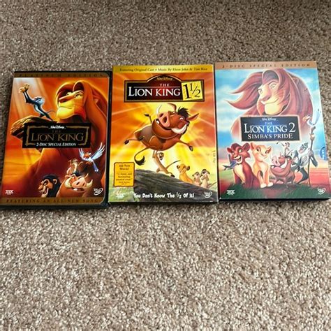 Media Lot Of Disney The Lion King Dvds Poshmark