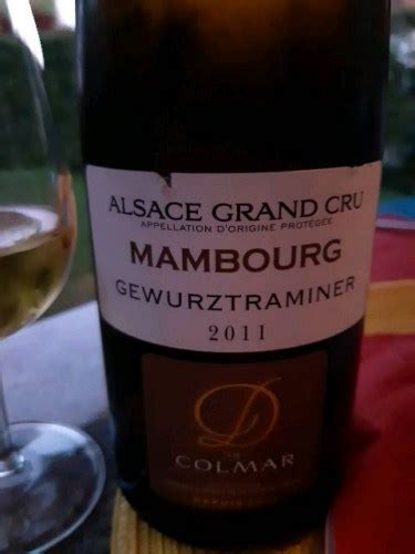 Domaine Viticole De La Ville De Colmar Gew Rztraminer Alsace Grand Cru