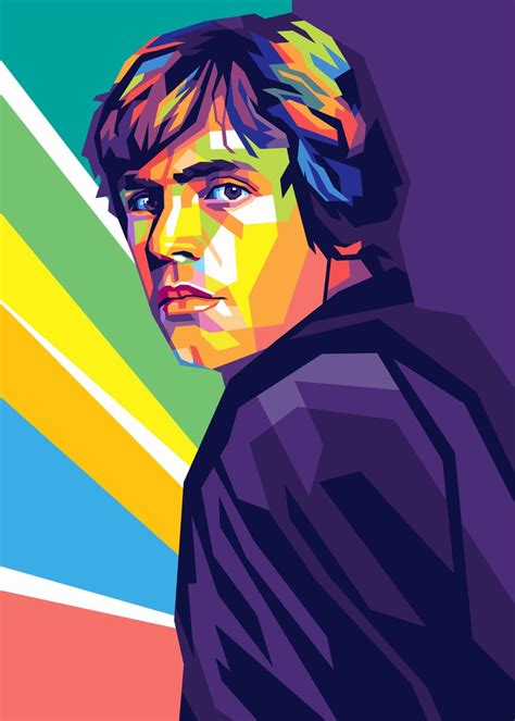 Mark Hamill Poster Picture Metal Print Paint By Dhega Priya