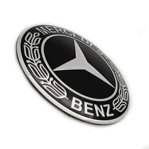 Emblemat Logo Nalepka Naklejka Mercedes Mm Czar Mer Czarny Za