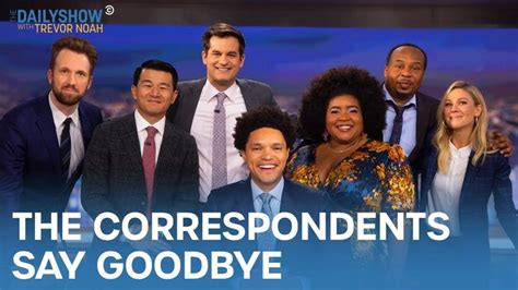 Farewell to Trevor from the Correspondents | The Daily Show