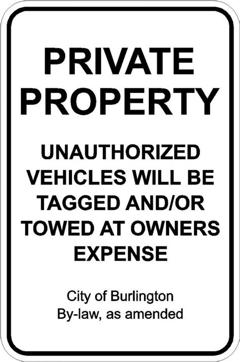 Private Property - Burlington Signs