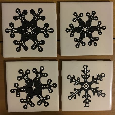 Dot Art Snowflake Tiles 2017 | Dots art, Dots, Snowflakes