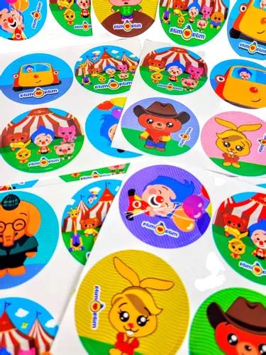 Payaso Plim Plim Unidades Adhesivos Hermosos Stickers En Venta En