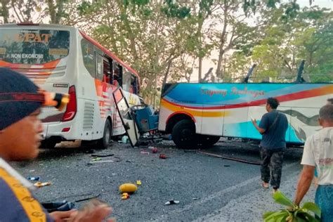 Kronologi Lengkap Kecelakaan Bus Sugeng Rahayu Vs Bus Eka Di Ngawi