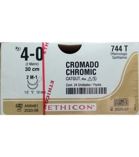 Catgut Cromico Doble Aguja Cortante Mm Hebra Cms Marca