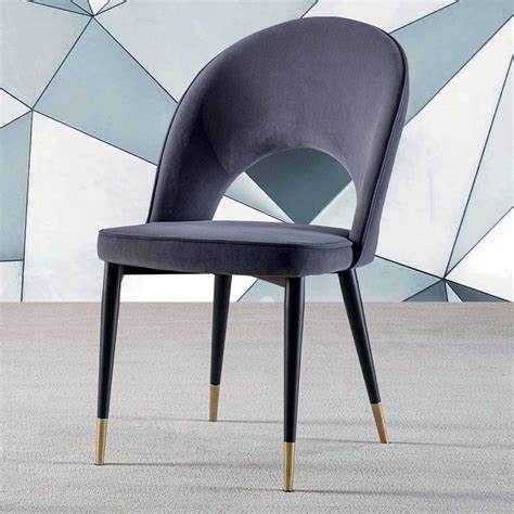 Metal Chair With Stain Resistant Velvet Covering