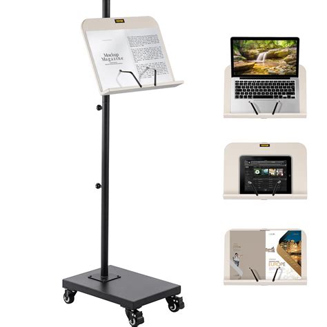 Vevor Book Floor Stand Viewing Angle Height Panel Adjustable