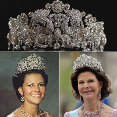 Tiaras Y Joyas Reales TIARA DE BRAGANZA Es Una Enorme Tiara Floral