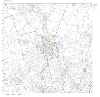 Manchester Nh Zip Code Map Laminated Amazon Office Products