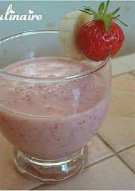 Smoothie Aux Fraises Et La Banane