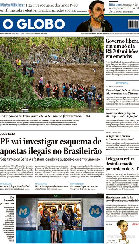 Capa O Globo Sexta De Fevereiro De