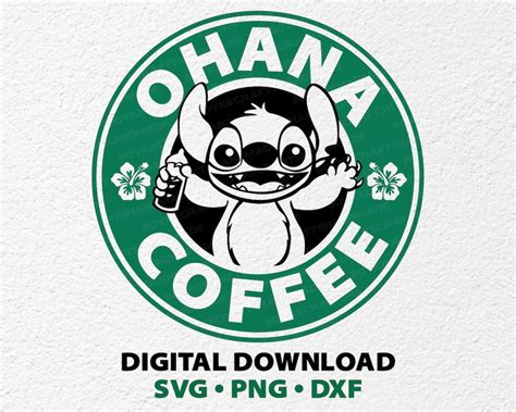 Stitch Starbucks Svg