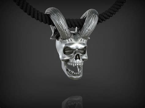 Skull With Horns 3d Model 3d Printable Cgtrader