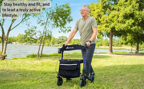 Amazon Henmnii Rollator Walker For Seniors And Adults All Terrain