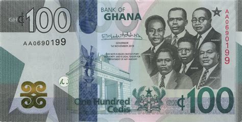 Ghana Pneu 100 Cedis 2019 1