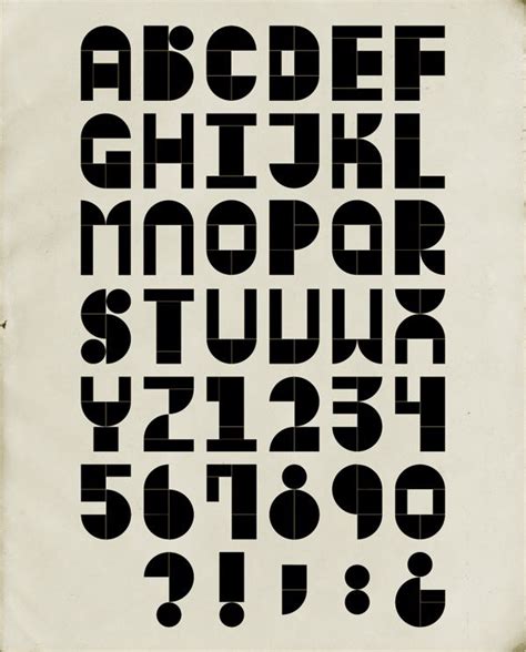 Modular Alphabet By Antonio Rodrigues Jr Via Behance Typography