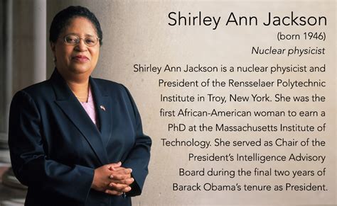 A Hovercraft Full Of Eels — Shirley Ann Jackson Born 1946 Nuclear