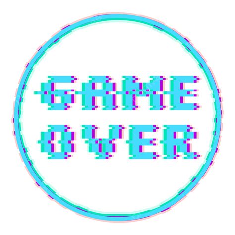 Game Over Pixel Vector Hd Png Images Game Over Effect Game Over Text