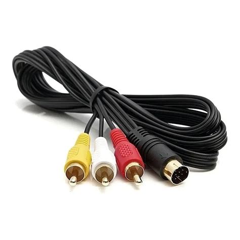 Cabo De Audio E Video S Video Mini Din Rca Pinos Shopee Brasil