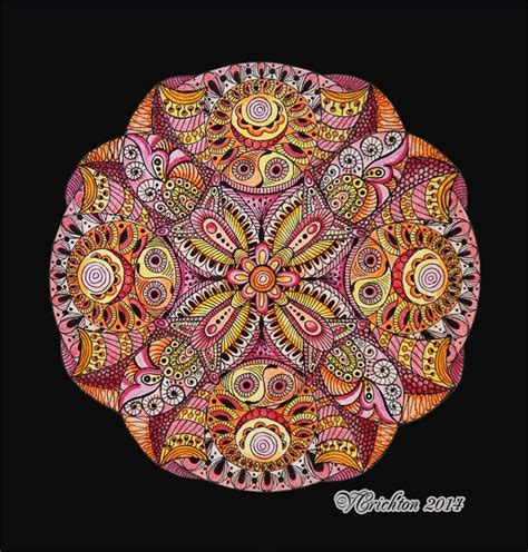 Zendala Pattern Sketch Mandala Art Zentangle Patterns