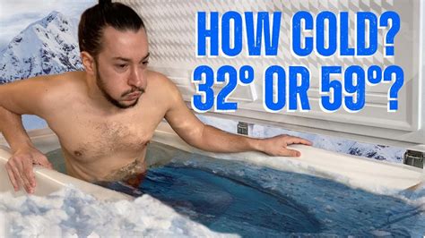 What Temperature Should Your Cold Plunge Be Youtube