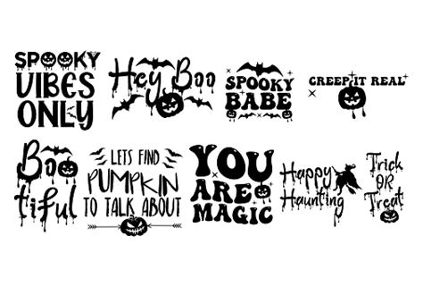 Happy Halloween Day Quotes Vector Design Stock Illustration - Download ...