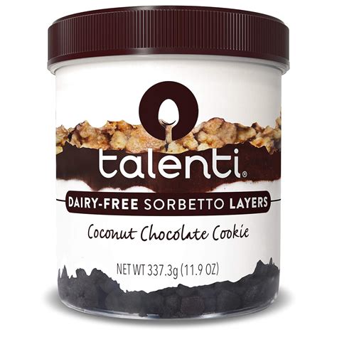 Talenti Dairy Free Sorbetto Layers Coconut Chocolate Cookie