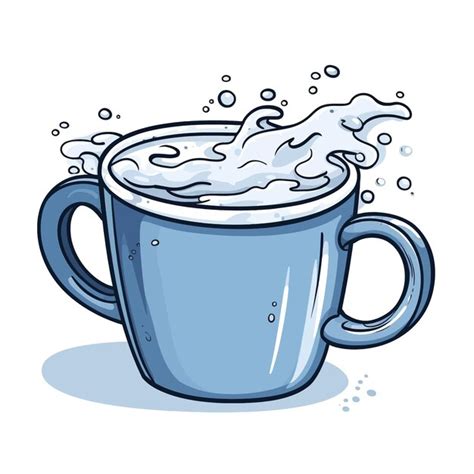 Premium Vector Hand Drawn Mug Cartoon Vector Illustration Clipart