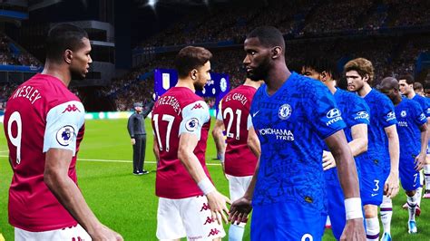 Aston Villa Vs Chelsea 21 June 2020 Gameplay Youtube