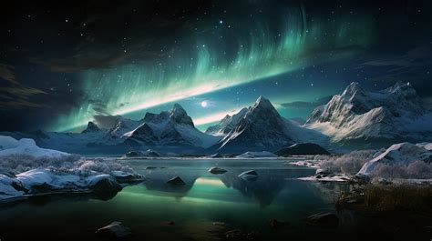 Arctic Night Symphony Free Stock Photo - Public Domain Pictures