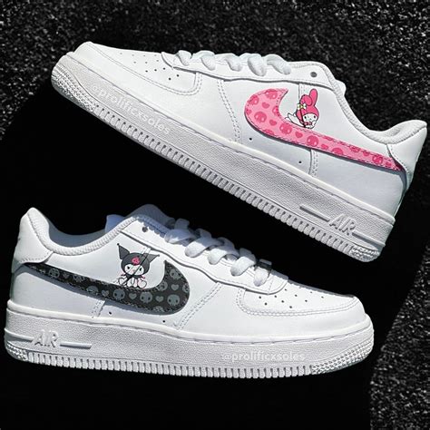 Kuromi X My Melody Custom Air Force 1 Etsy Hong Kong