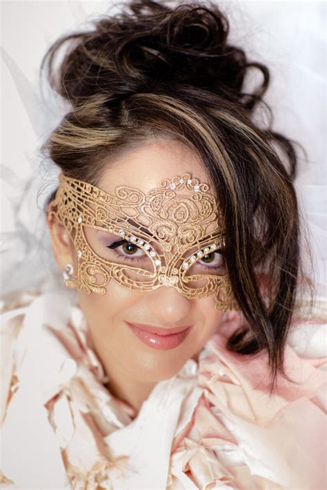 Masquerade Mask Women Rhinestone Eye Mask Gold Lace Mask Etsy