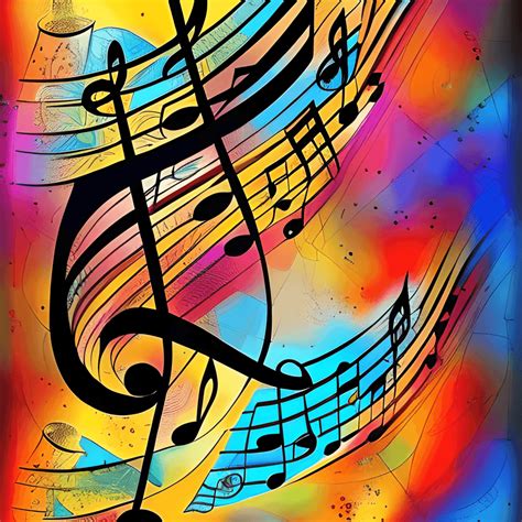 Musical Notes Graphic · Creative Fabrica