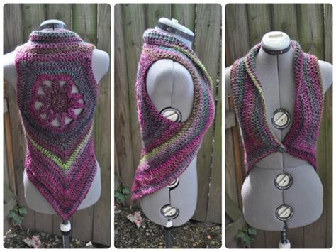 Mandala Vests Crochet Pattern Pack Of Mars Crochet