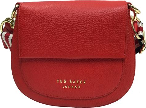 Ted Baker Red Amali Leather Crossbody Bag Handbags