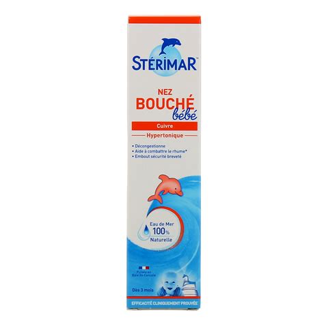 Sterimar Nez Bouché Bébé Spray nasal hypertonique au cuivre