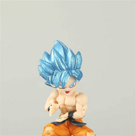 6 Pcs Set Dragon Ball Super Saiyan Figure Q Ver Son Goku Burdock PVC