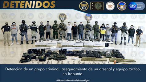 Detuvieron A 13 Integrantes Del Grupo Elite Del Cjng En Guanajuato