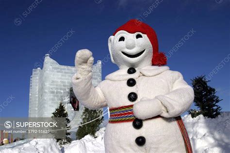 Canada Quebec Quebec City Winter Carnival Bonhomme The Mascot Of