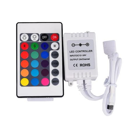 24 Key RGB Controller IR Remote LED Controller For SMD 3528 5050 RGB