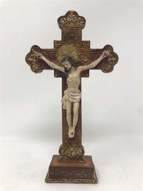 Crucifix Resin Corpus Christi Jesus Christ Cross Religious Etsy