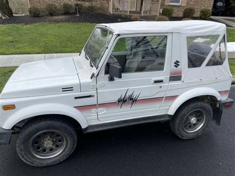 Suzuki Samurai Convertible White Wd Manual Jl Classic Suzuki