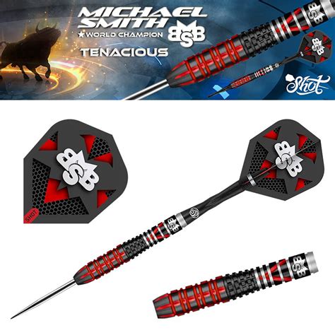 Shot Steel Darts Michael Smith Bully Boy Tenacious Tungsten Steel